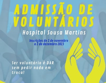 Grupo de Voluntariado para a Saúde recruta voluntários para apoio aos doentes do HSM